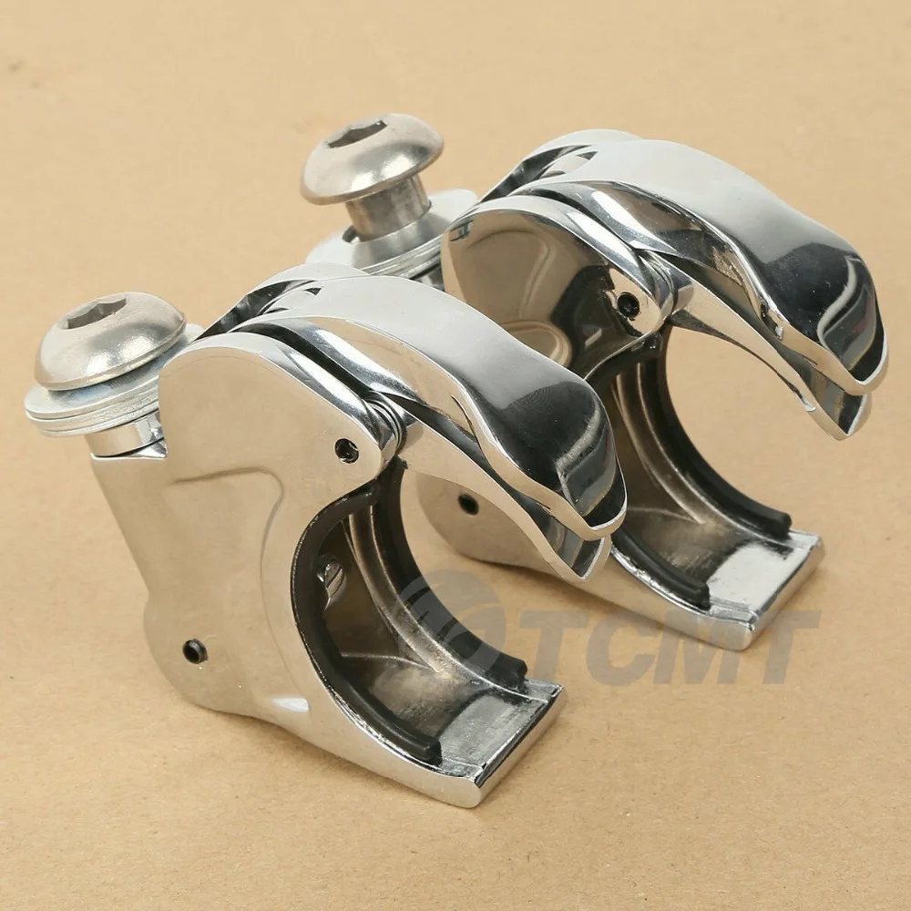 

Chrome Black 41mm Windshield Windscreen Clamps Fit For Harley Dyna Super Glide Sportster XL 883 1200 Softail FXS FXST FXSTB