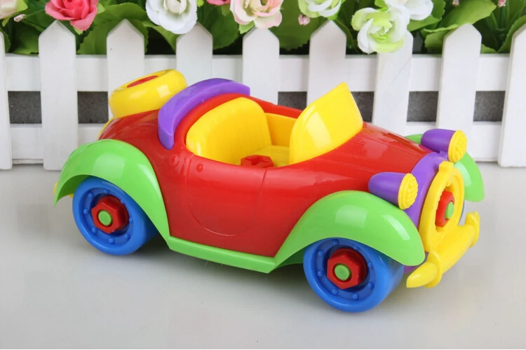 Baby DIY toy toy model car to improve the children's toy car modelin