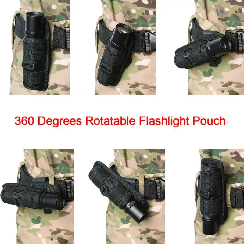 Hot Sale Holster-Torch-Case Pouch Belt Hunting-Lighting-Accessories Rotatable-Flashlight Tactical qVwGxZjX