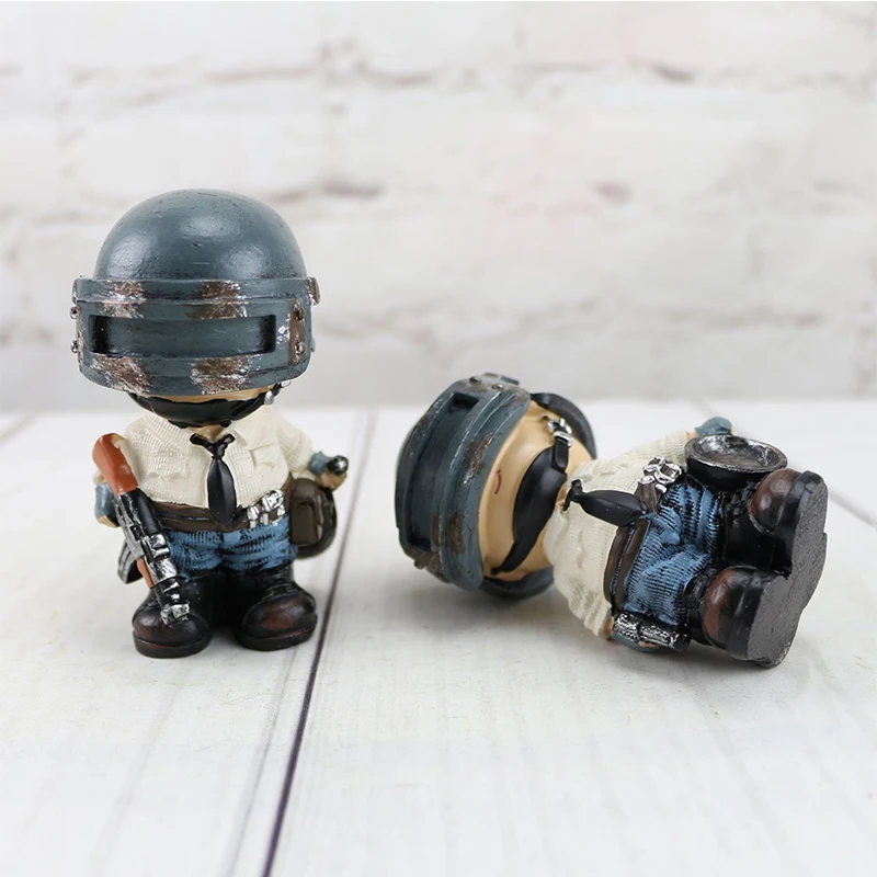  Car Dashboard toys Playerunknowns Battlegrounds PUBG Character Male and Female Model Cosplay Action