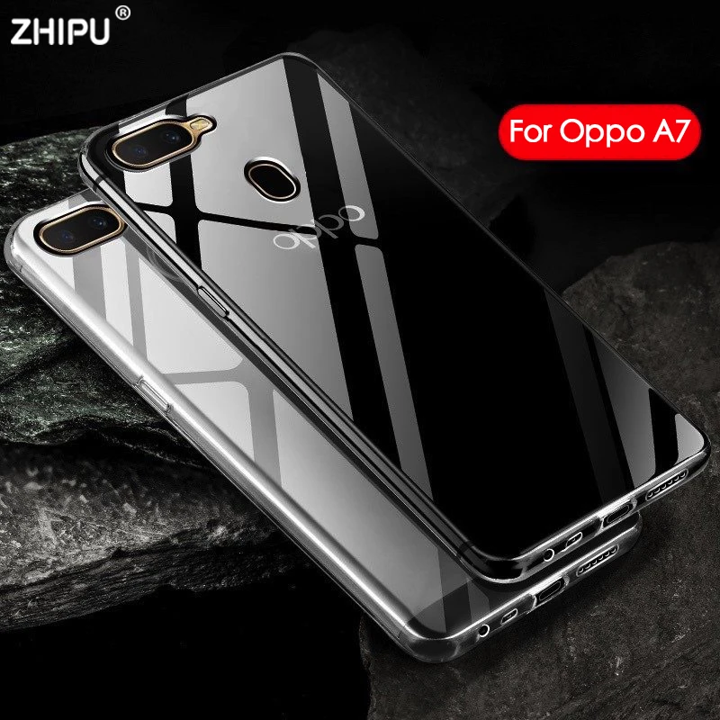 

Case For Oppo A7 TPU Silicon Durable Clear Transparent Soft Case for Oppo A7 Phone protective Back Cover