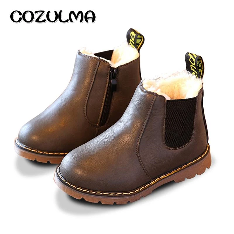 COZULMA الخريف الشتاء الفتيان الفتيات رياضية الاطفال حذاء رياضة الفتيان الفتيات مارتن الأحذية الأحذية الجلدية المصنوعة يدويا طفل أطفال أحذية