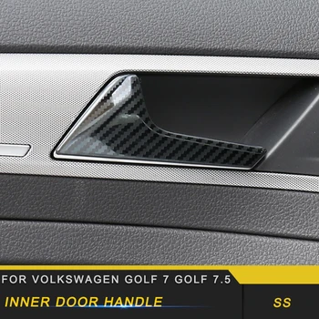 

For Volkswagen Golf 7 Golf 7.5 Car Styling Inner Door Handle Bowl Cover Trim Frame Sticker Interior Accessories