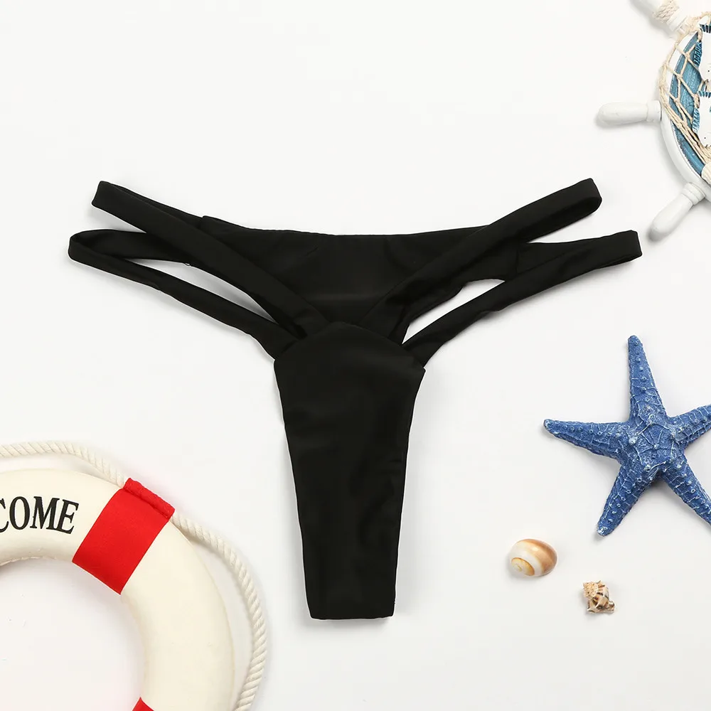 

2019 New Bikinis Women Sexy Swimsuit Swimwear women biquini Bottoms Swimsuit Bikini 2019 Swimwear Cheeky Thong V Swim Trunks
