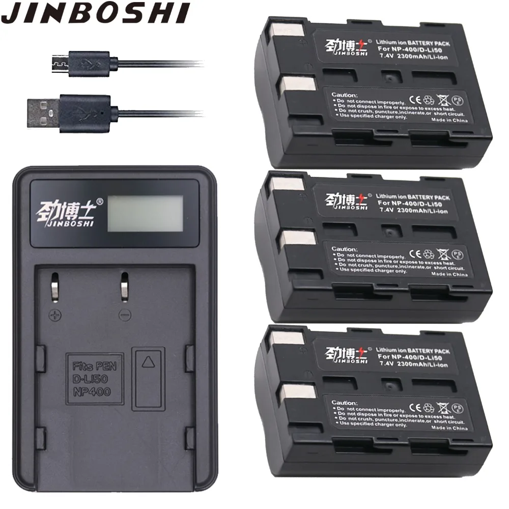 Jinboshi D-LI50 NP-400 NP400 NP 400 Батарея X3+ ЖК-дисплей Батарея зарядное устройство для Konica Minolta Maxxum DLI50 DLI50 D-LI50 5D 7D A1 A2 L1