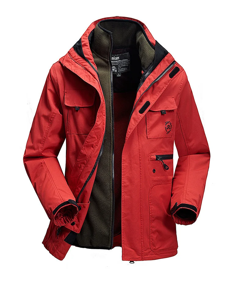 2015 New High Quality 3in1 Men's Outdoor Sportswear Coat Windbreaker