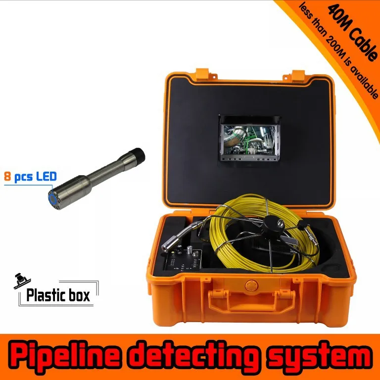

New 2015 40M pipeline monitoring system with Centering device camera Pipeline endoscope,  pipeline detector, water detector