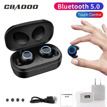 

X118 Bluetooth V5.0 Earphone TWS true Wireless Headset Touch control Sport Stereo Earbud Waterproof With Charging bin and charge