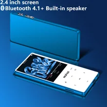 Металлический Bluetooth 4,1 спортивный MP3-плеер Портативный Аудио 16 Гб со встроенным динамиком fm-радио электронная книга запись APE Flac музыкальный плеер