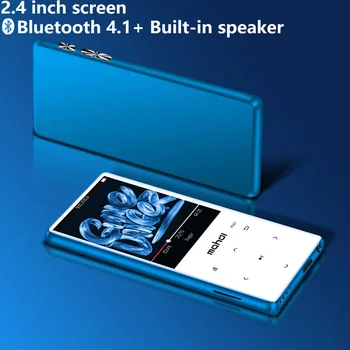 

Metal Bluetooth 4.1 Sport MP3 Player Portable Audio 16GB with Built-in Speaker FM Radio E-book record APE Flac Music Player