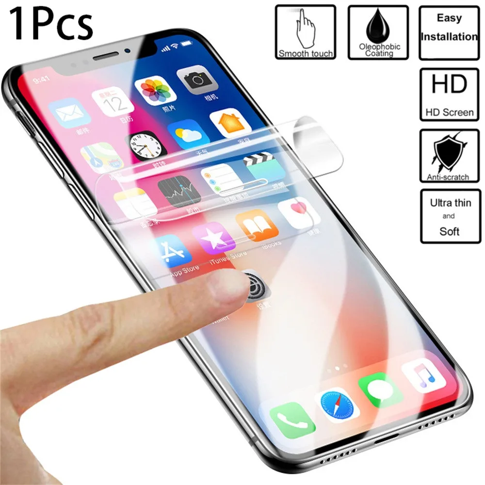 

1Pcs Front PET HD 9H Hardness Protective dirtproof Explosin-proof Eyescreen Full Screen Protector For Apple/iPhone XR/XS/XS Max