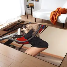 Европейский женский стиль жизни 3D печатное современное ковровое покрытие для спальни гостиная ковер нескользящий кухонный коврик Декор