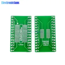 Adaptateur de convertisseur de carte PCB 0.65/1.27mm M, 10 pièces, SOP28 SSOP28 TSSOP28 à DIP28