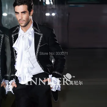 

Custom made Groom Wedding Tuxedos For Men Morning Suits Best Man Black lapel Wedding Party Suits Slim Fitting jacket pants