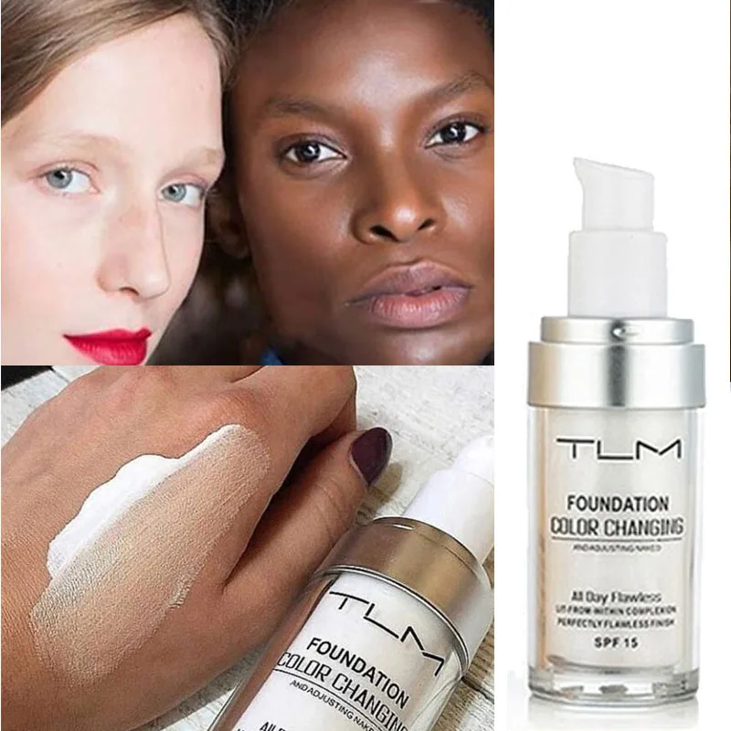 

Color Changing Foundation Cream Long-lasting Natural Concealer Full Coverage Makeup Face BB Matte Base Make Up