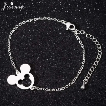 

Jisensp Mickey Chain & Link Bracelets for Women Fashion Classic Friendship Charm Bracelet Cute Animal Bracelets & Bangles