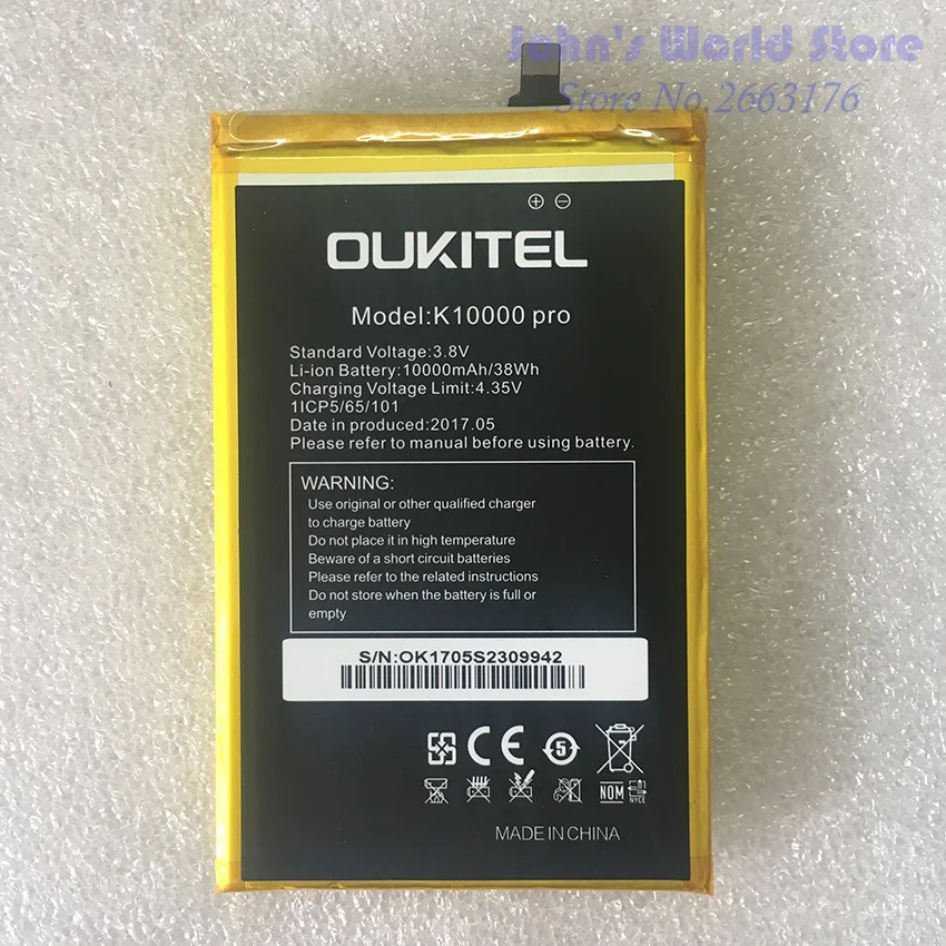 Oukitel k10000 Pro/mix батарея оригинальная большая емкость 10000 мАч Замена батареи для oukitel k10000 Pro мобильного телефона