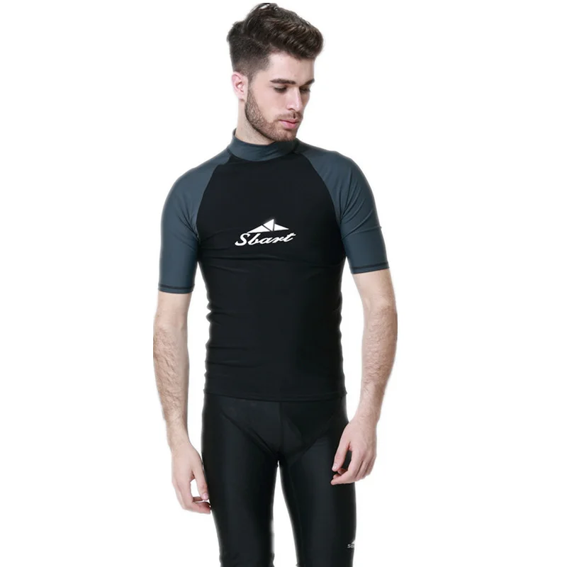الرجال الغوص إركب الرياح طفح الحرس بذلة تصفح الأشعة فوق البنفسجية حماية السباحة قميص بدلة غطس قمم طويلة الأكمام ملابس السباحة تصفح معدات