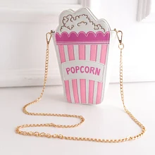 new arrival hot sale women fashion handbag popcorn chains crossbody messenger bag striped shoulder bag pu leather 5 colors