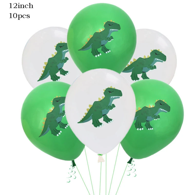 Вечерние шары в джунглях, декорированные динозаврами, с днем рождения бумаги, гирлянда, баннер, детский душ, Детские вечерние динозавры на день рождения - Цвет: 10
