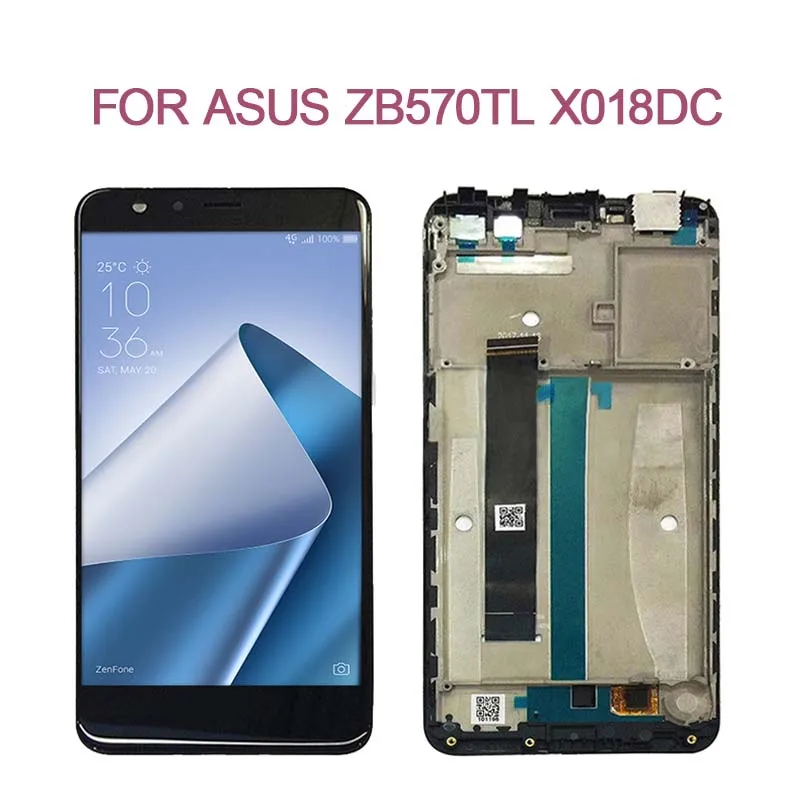 

SZHAIYU For Asus Zenfone Max Plus X018DC ZB570TL LCD Display Touch Screen Digitizer Assembly With Frame