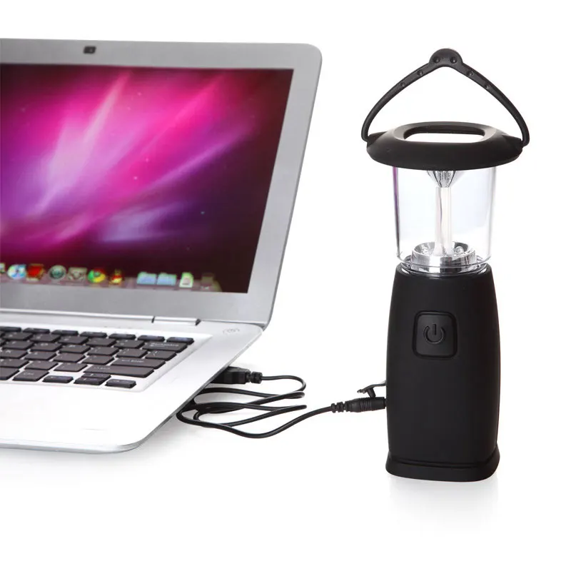 

6 LED Solar Hand-Up Crank Dynamo LED Light Lantern Lamp for Outdoor Camping Hunting Hiking Sailing ASD88