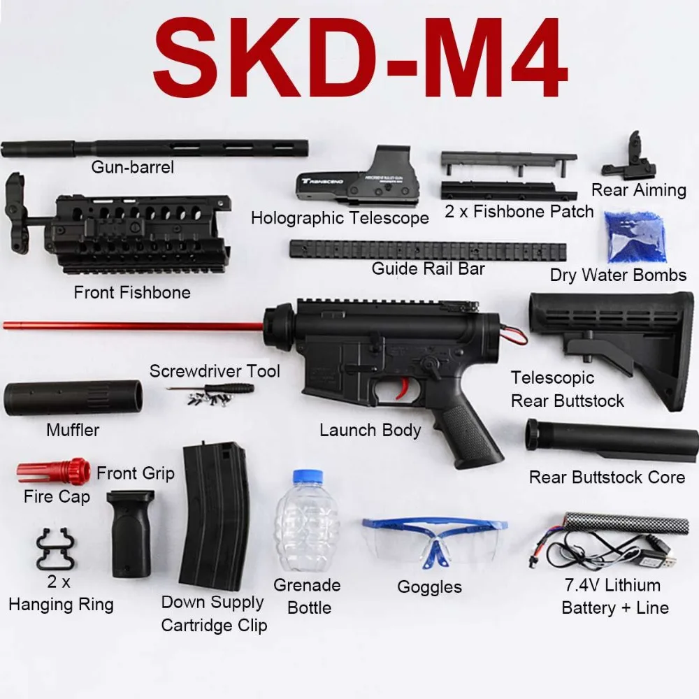 

Zhenduo Toy SKD M4ss Toy Gel Ball Blaster Toy Gun For Outdoor Hobby Free shipping AU stock