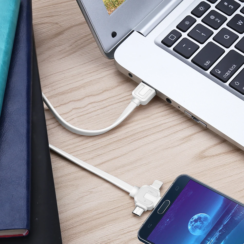 Universal 3 in 1 Lighting Charging&Sync Data Cable For iPhone 7 8 6s Plus X Micro USB Type-C Fast Charge Cables For Xiaomi (11)