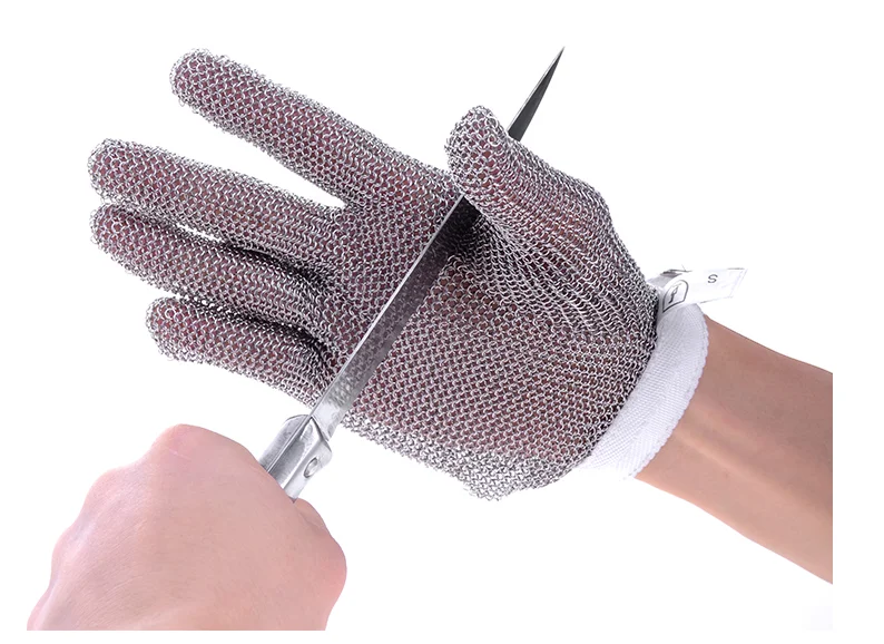 Top safety  stainless steel anti cut gloves food processing Glass cutting guantes corte no rust cut proof gloves