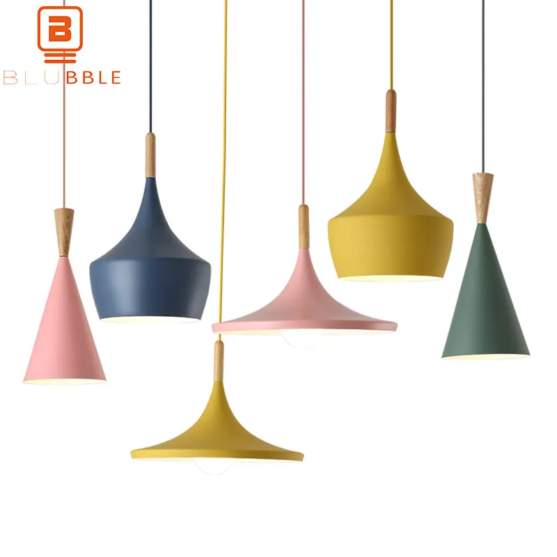 

BLUBBLE Art Deco Macaroon Pendant Lights AC 85-265V American Pendant Lamp ABC Musical Instruments Restaurant LED Hanglamp
