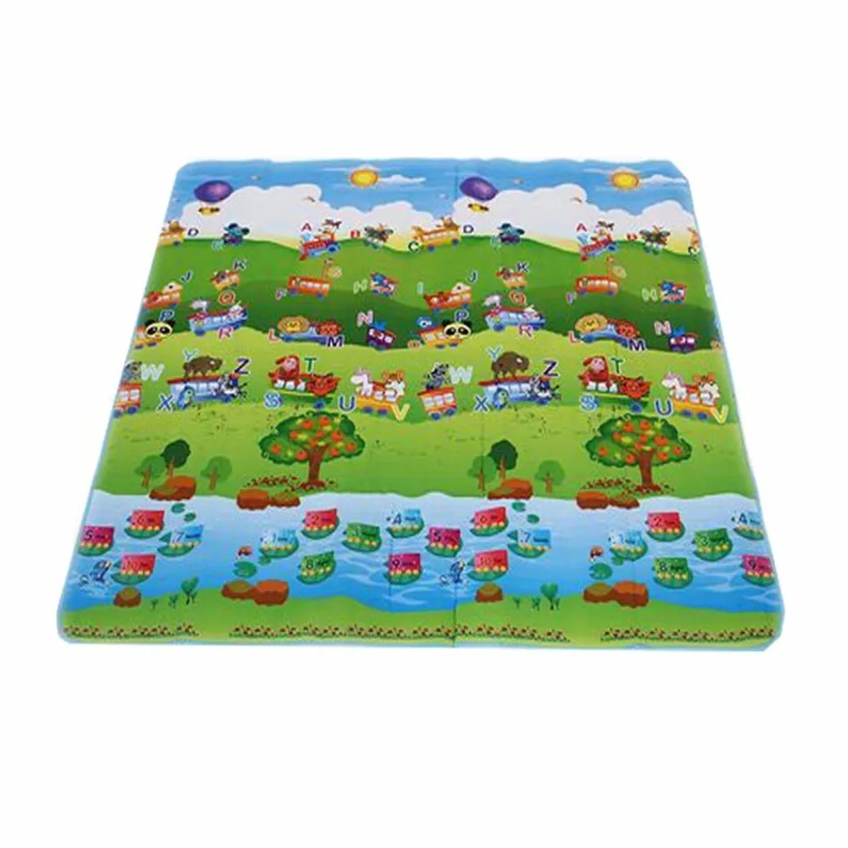 150*180cm Double Site Foam Play Mat Gym Carpet Ocean And Zoo Beach Mat