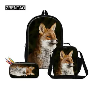 fox animal kid backpack
