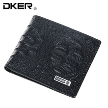 Мужские кошельки из кожи крокодила, стильные модные кошельки из натуральной кожи, мужские кошельки с карманом для денег carteras de marca