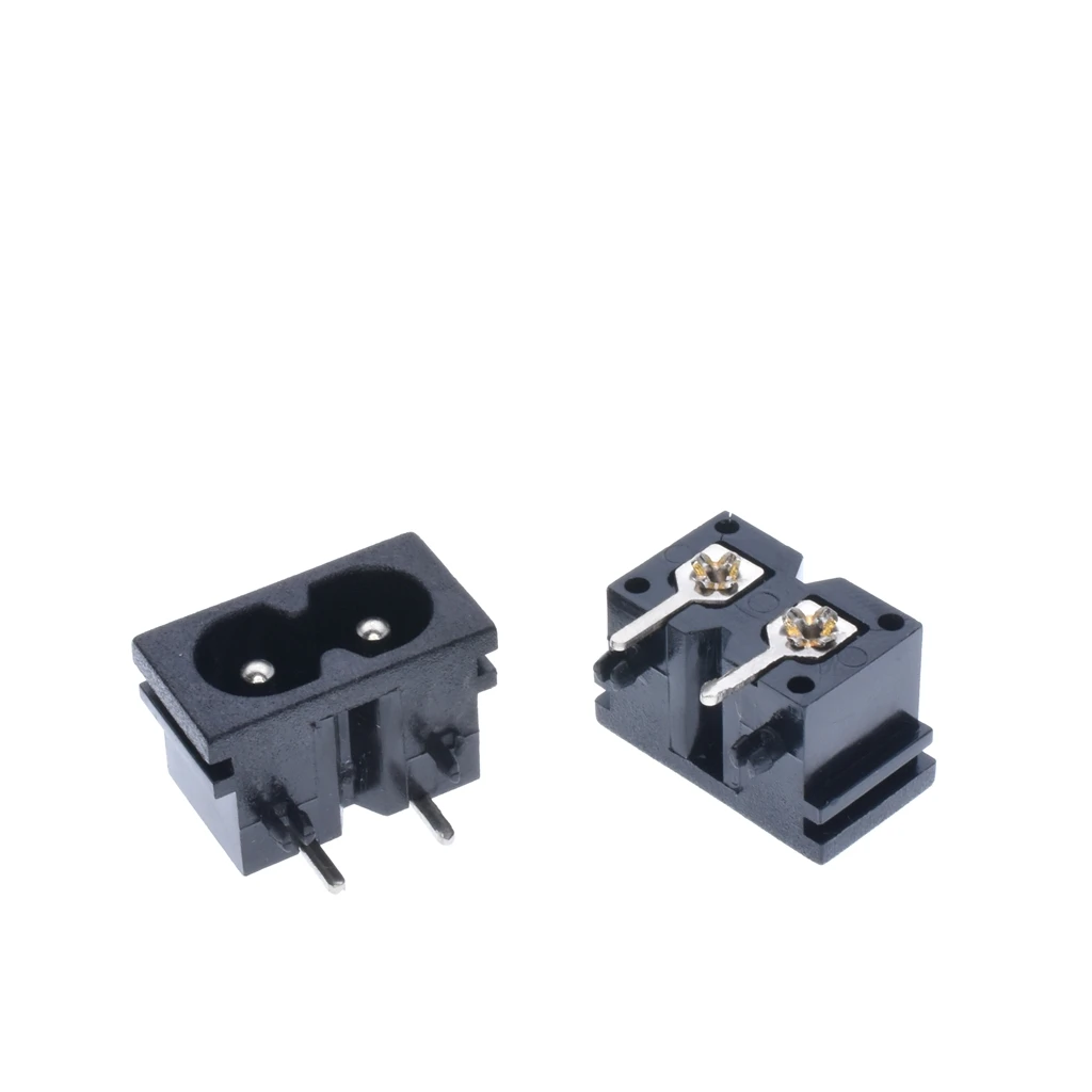 AC 250V 2.5A IEC320 C7 Socket Soldering 2Pins Screw SMT Power Connector 90degree | Обустройство дома