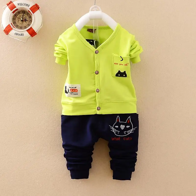 

Boys Clothes 2017 New Baby Boys Girls Coats Clothing Jackets + Pants Sets Fashion Clothing Sports Suit Kids Cardigan Tracksuit