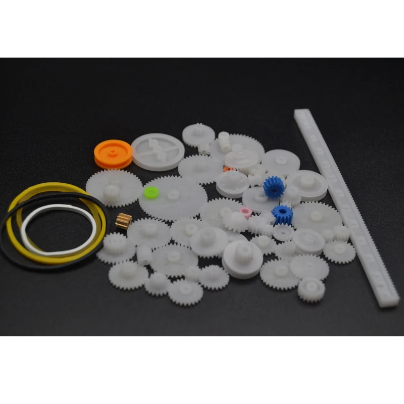 60Kinds Kits Plastic Gears Pulley Module 0.5 Robot Parts DIY Necessary