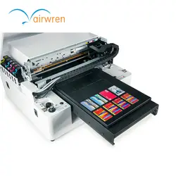 A3 струйный аппарат плоскостной печати для стекла цифровой портативный УФ принтер для металла