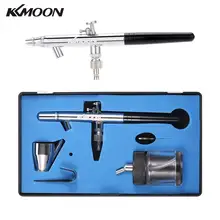 KKmoon 0,35 мм Аэрограф Комплект распылитель двойного действия Воздушный пистолет-распылитель кисть для Временной Татуировки Маникюр макияж