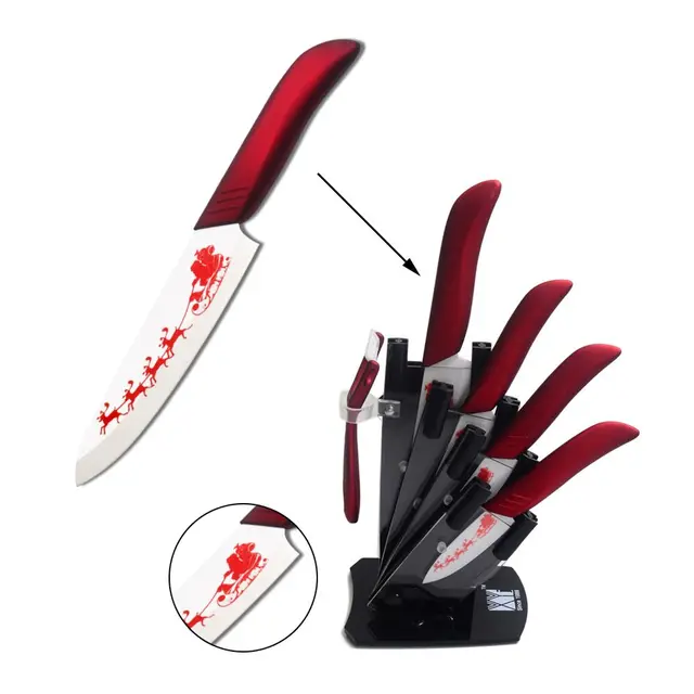 Christmas Gift Ceramic Kitchen Knives XYJ New Year Home Ceramic ...
