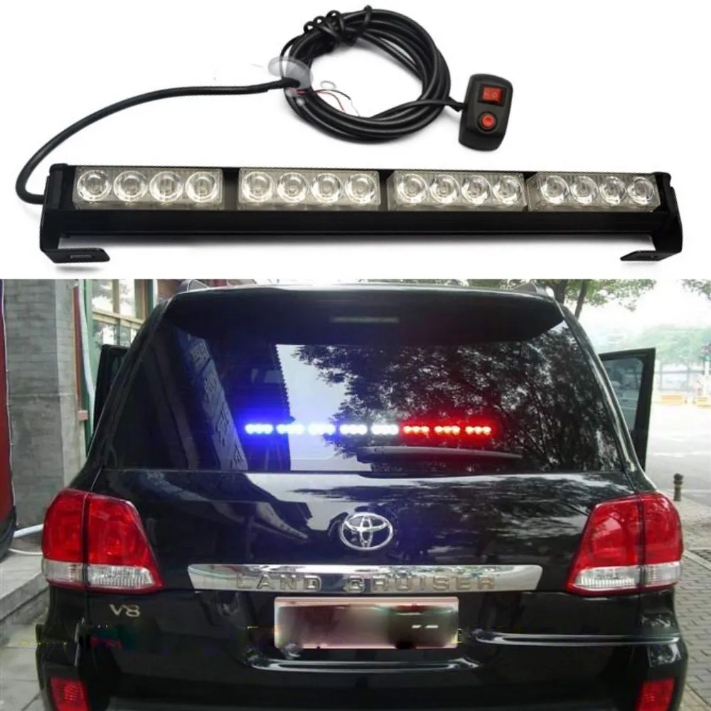2016 New Led Car strobe light bar strip Grille Aux bumper headlight Car