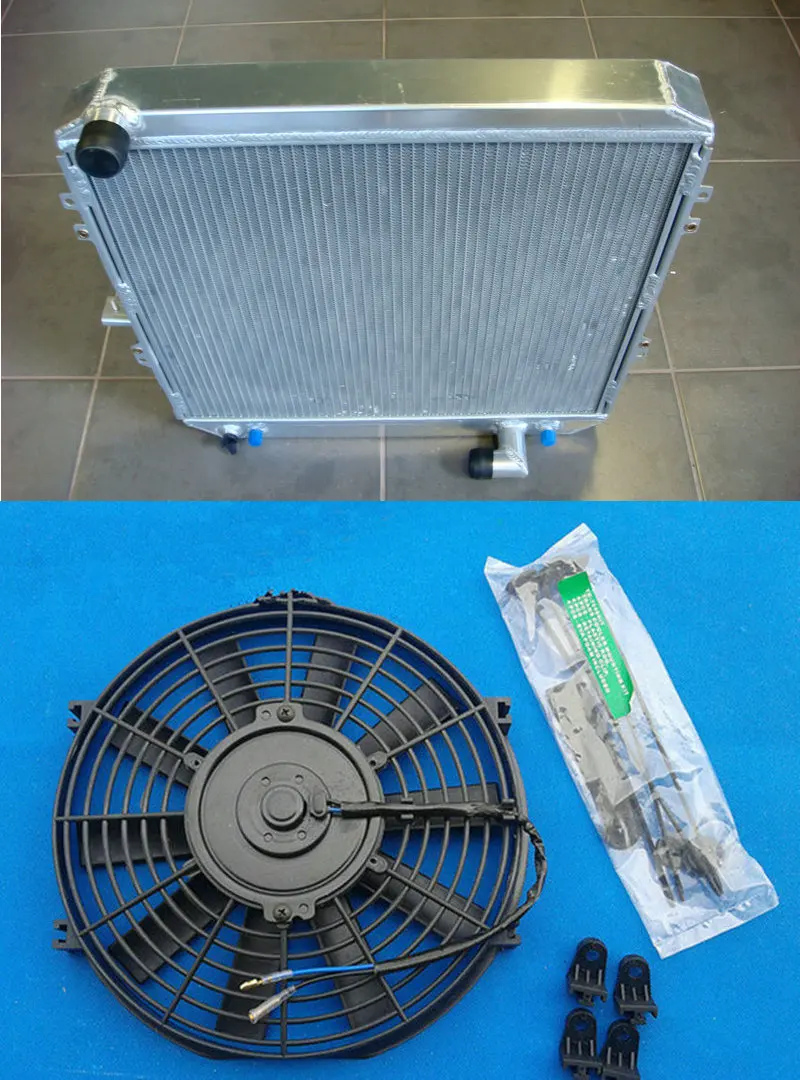 

Aluminum Radiator & 16" Fan for TOYOTA SURF HILUX 2.4/2.0 LN130 AT/MT LOW PRICE
