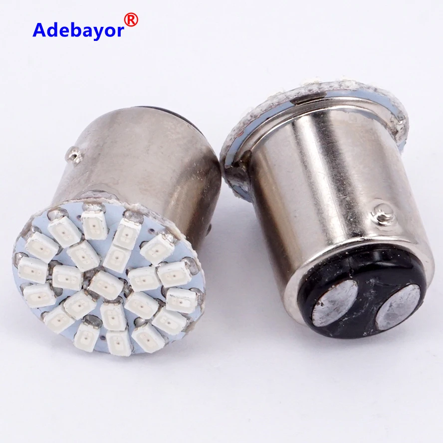 

30X 22 SMD 22 3014 led 1157 BAY15D P21/4W P21/5W 7528 1206 auto Car turn signal lamp Brake tail parking Light super bright