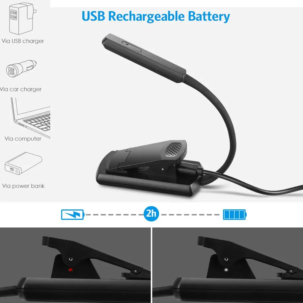 amir rechargeable book light