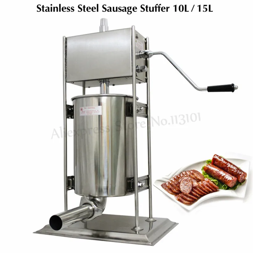 Commercial 10L Sausage Filling Machine Hand Crank Sausage Meat Extruder