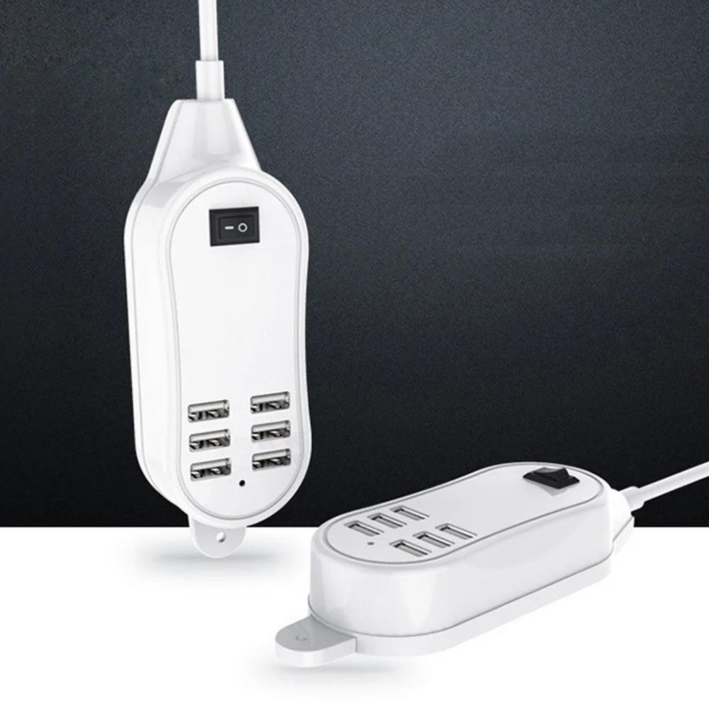 25 W/5A 6 منافذ USB هاتف مكتبي شحن الطاقة قطاع AC وحدة شاحن محول للجوال هاتف لوحي 25 W/5A 6 منافذ USB هاتف مكتبي شحن الطاقة قطاع AC وحدة شاحن محول للجوال هاتف لوحي