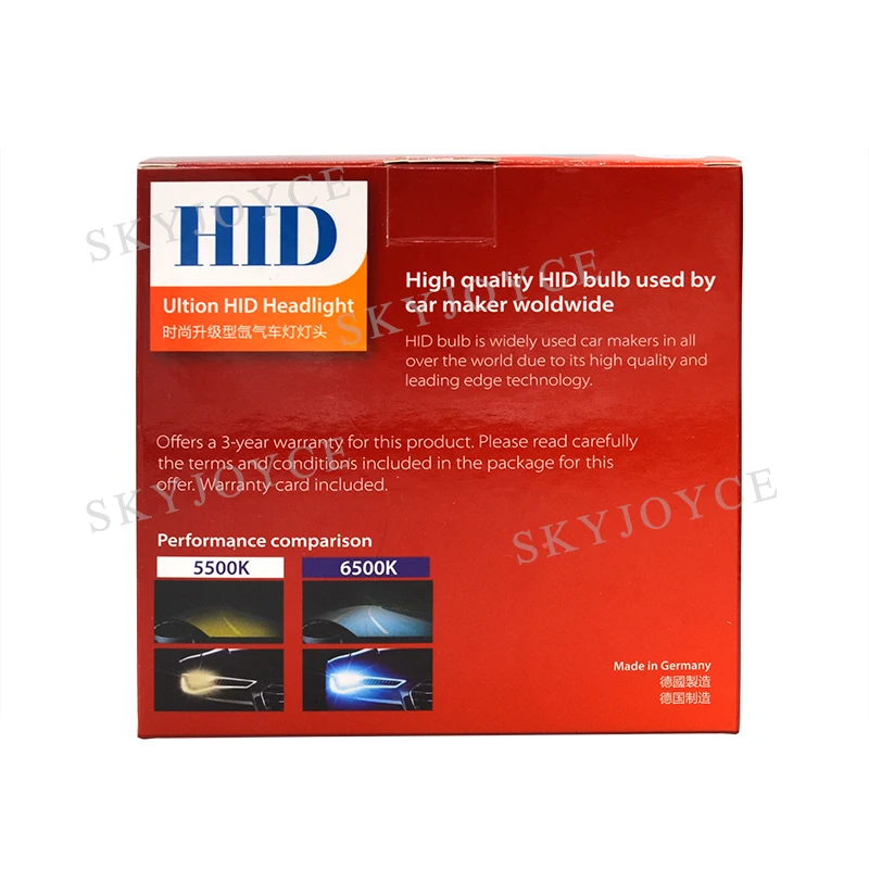 SKYJOYCE 1 пара 12 В 55 Вт быстрая яркость оригинал D2S HID супер яркая автомобильная лампа