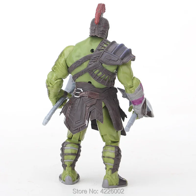 Thor 3 Ragnarok Hulk PVC Action Figure War Hammer Battle Axe Gladiator Robert Bruce Banner Superhero Collectible Doll Figurine
