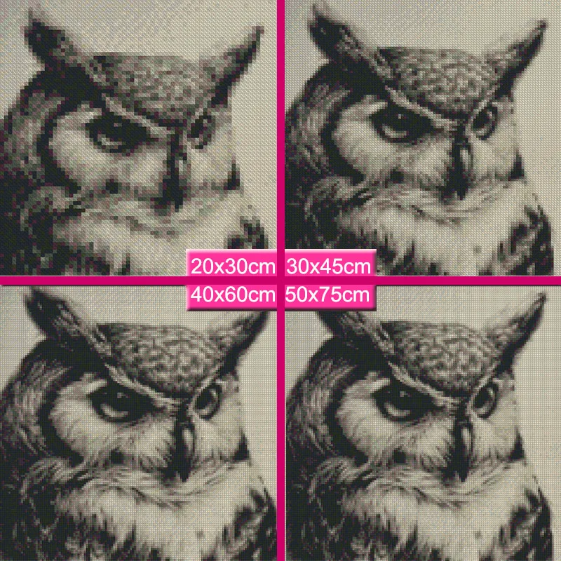 3D Animal owl Diamond Embroidery 5D DIY Painting Cross Stitch Picture of Resin Full Round Mosaic Home Decor gift|diamond painting|diamond