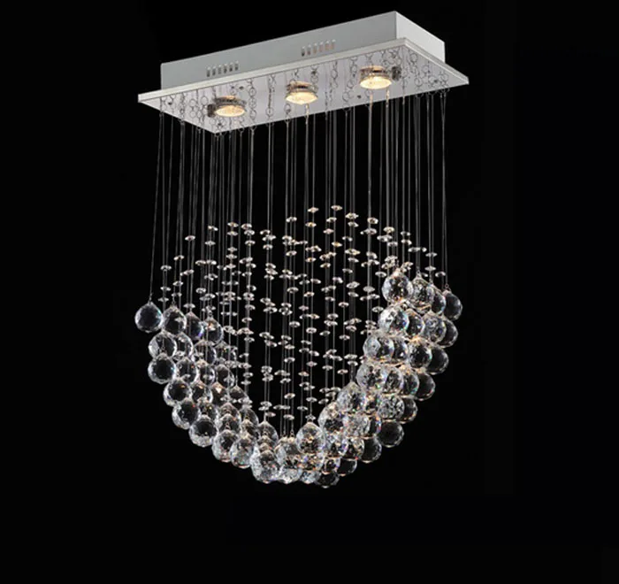 Mdoern хрустальная лампа Современные Простые потолочные светильники ресторан