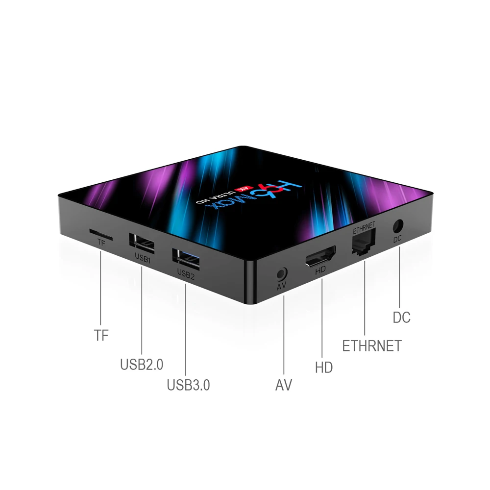 PULIERDE 4GB 64GB Android 9.0 TV Box Rockchip RK3318 4K Smart TV Box 2.4Ghz 5GHz Wifi Bluetooth4.0 Media Player Set Top Box